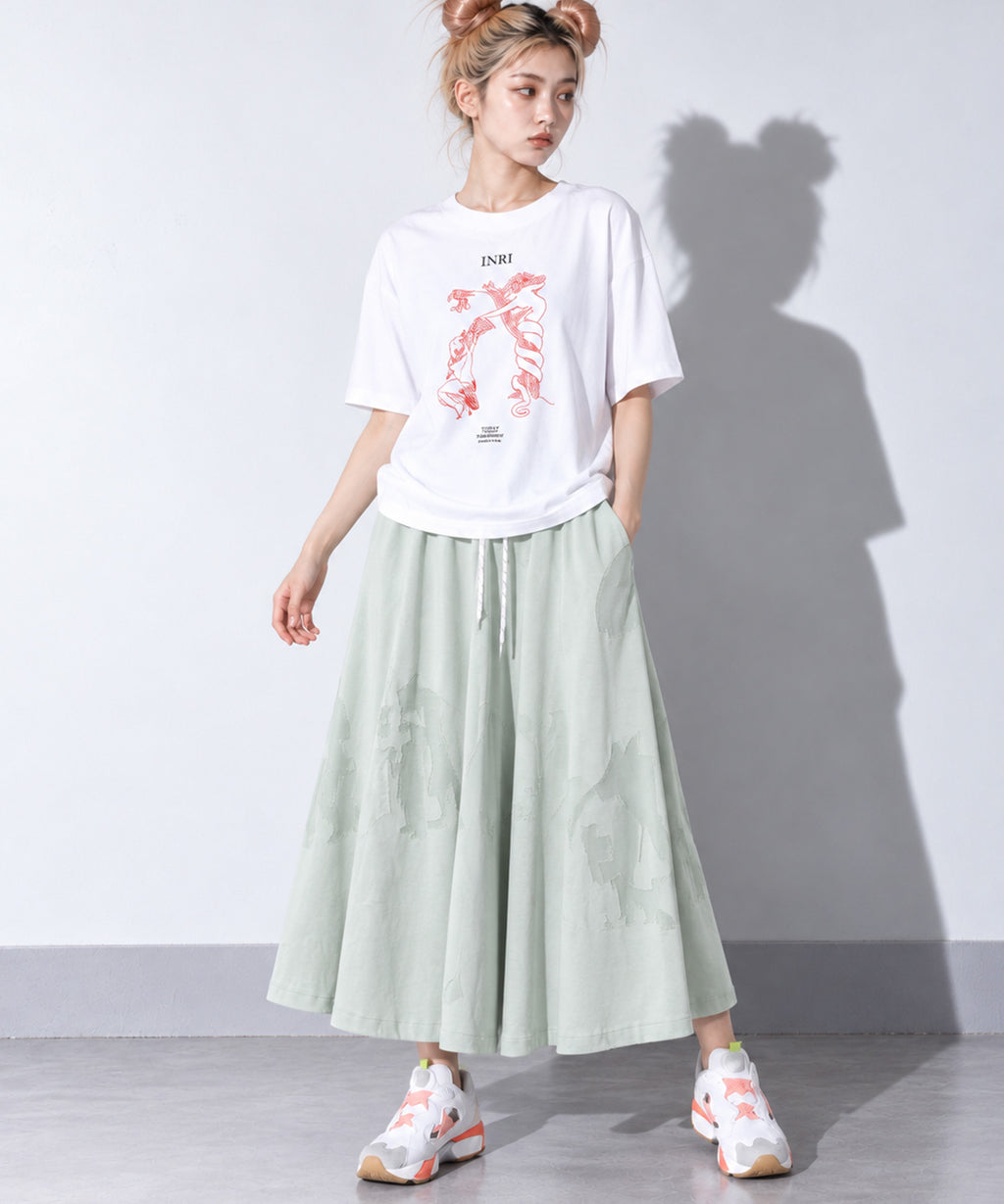 先行予約 BEDSIDEDRAMA / SHEER TALES CIRCLE PANTS