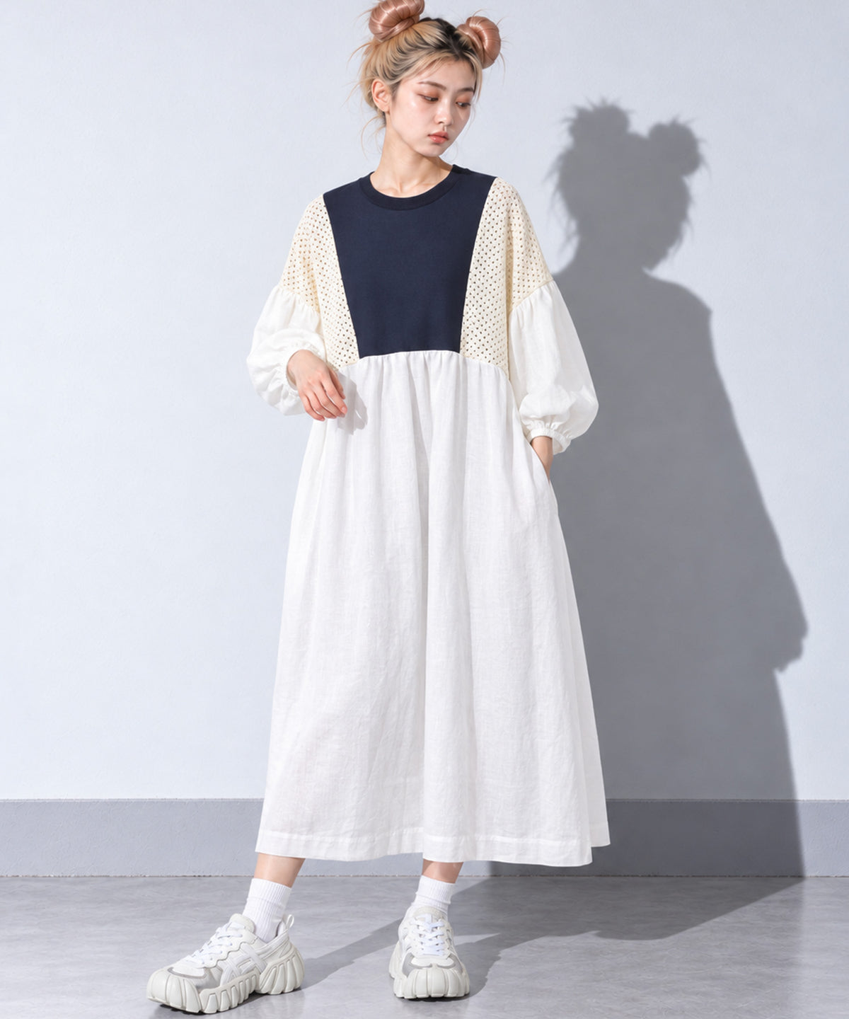 先行予約 BEDSIDEDRAMA / MIXTURE MEMORY DRESS 無地ver