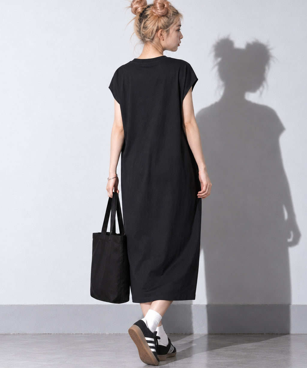 先行予約 BEDSIDEDRAMA / RELAX TEE DRESS_A
