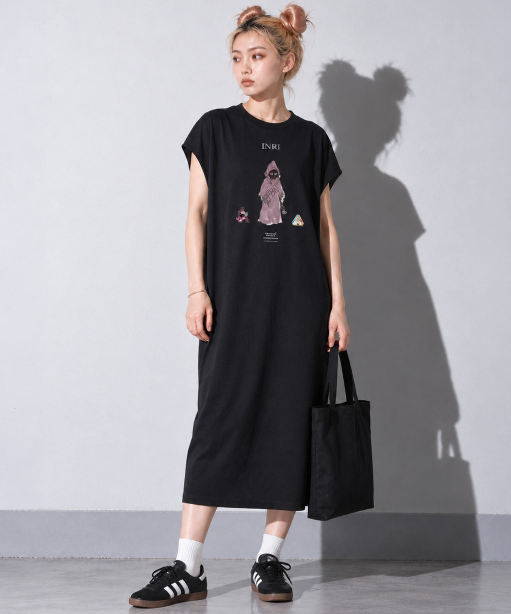 先行予約 BEDSIDEDRAMA / RELAX TEE DRESS_A
