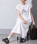先行予約 BEDSIDEDRAMA / RELAX TEE DRESS_C