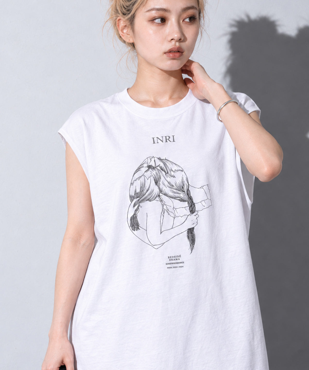 先行予約 BEDSIDEDRAMA / RELAX TEE DRESS_C