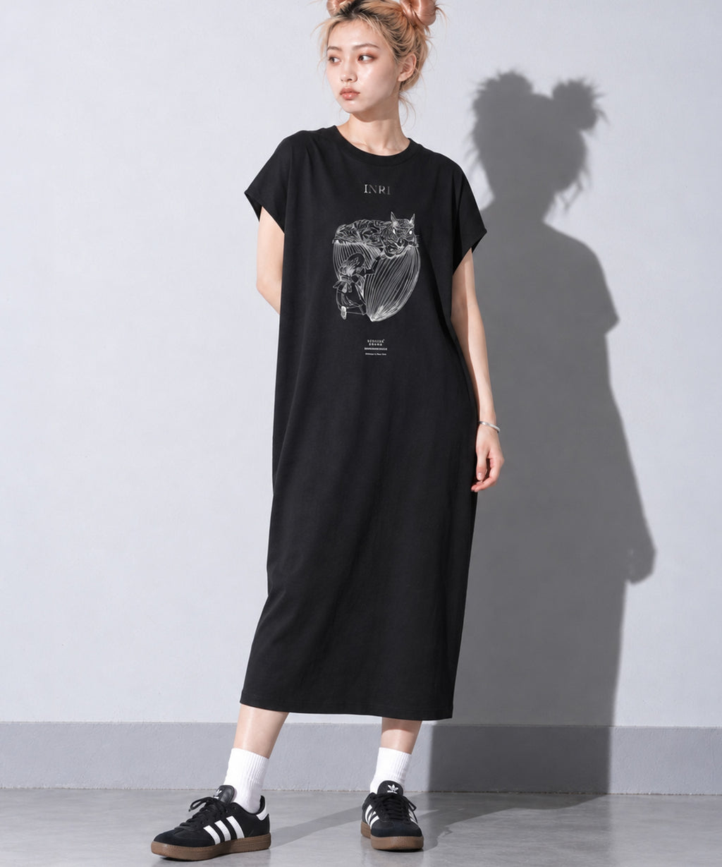 先行予約 BEDSIDEDRAMA / RELAX TEE DRESS_D