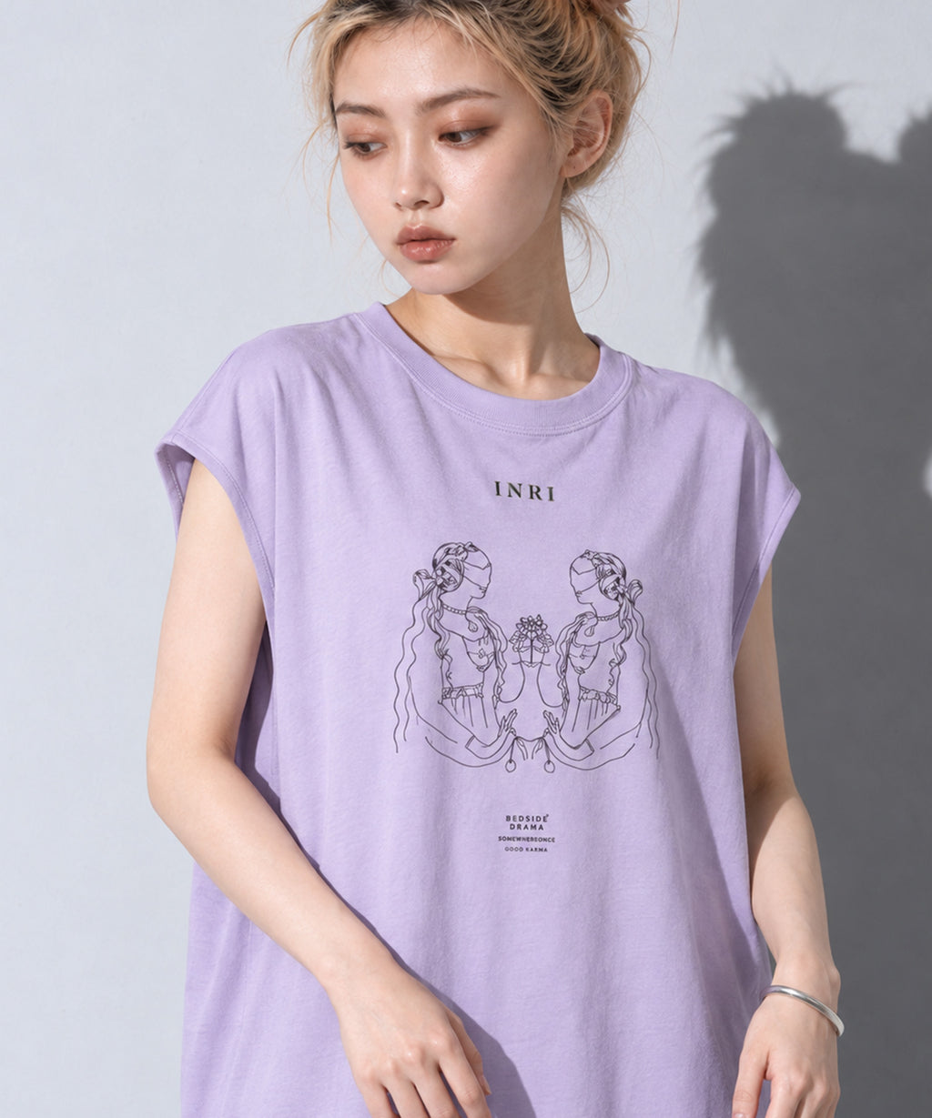 先行予約 BEDSIDEDRAMA / RELAX TEE DRESS_E