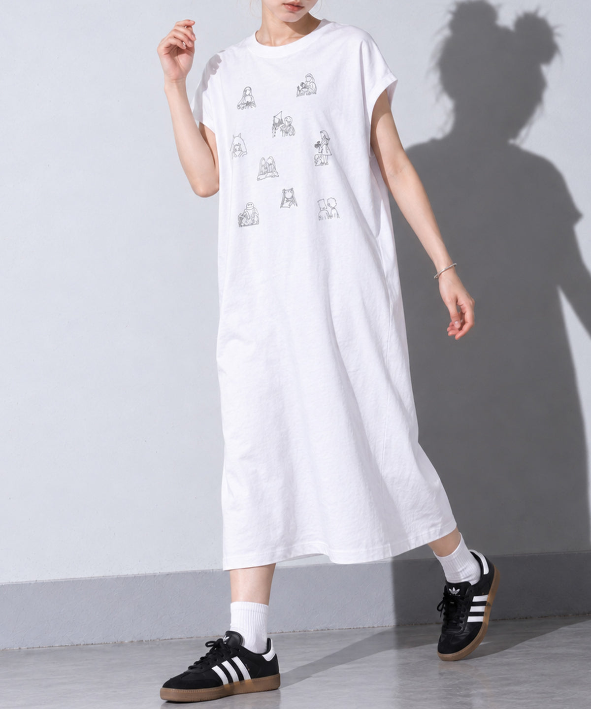 先行予約 BEDSIDEDRAMA / RELAX TEE DRESS_F