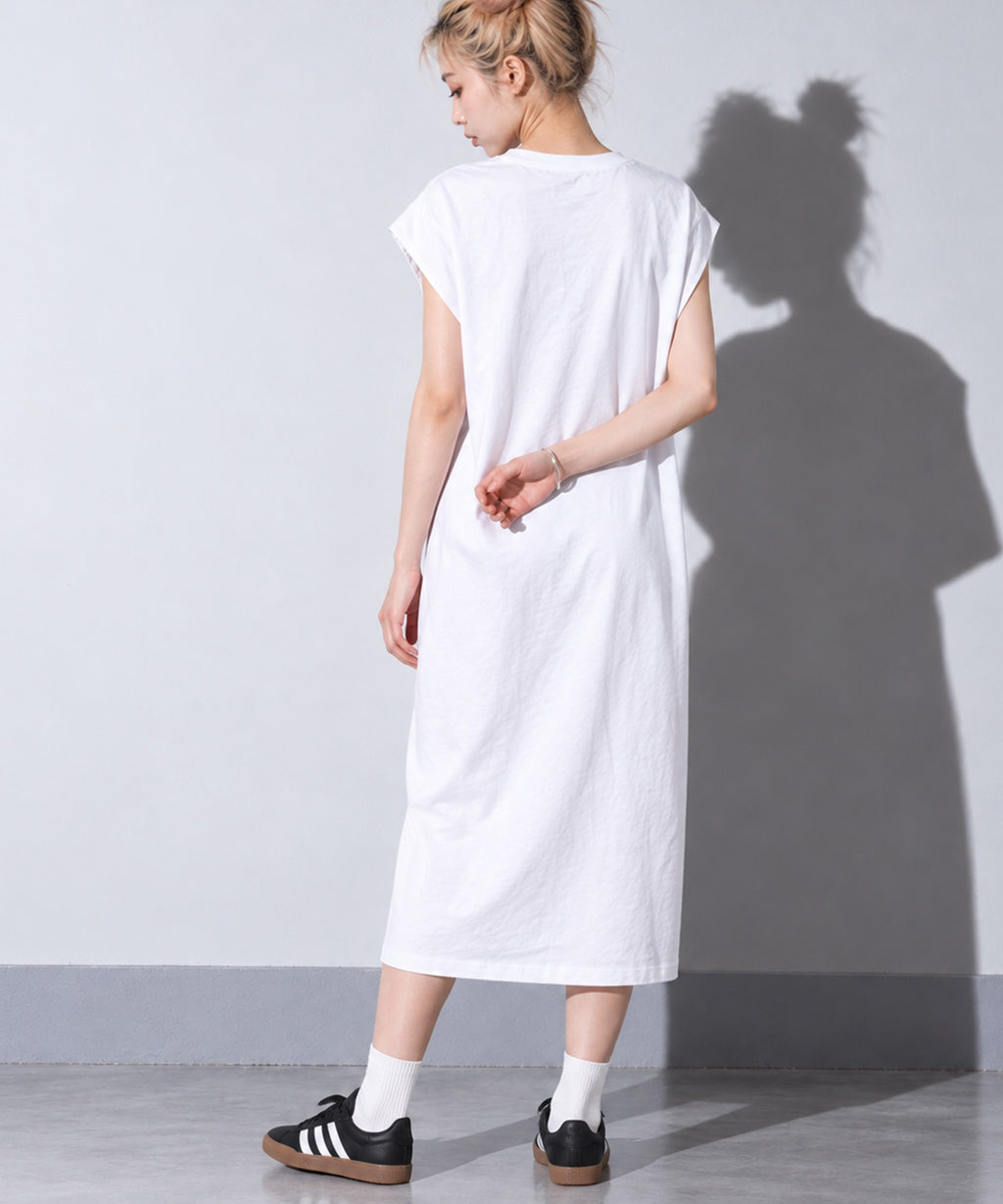 先行予約 BEDSIDEDRAMA / RELAX TEE DRESS_F