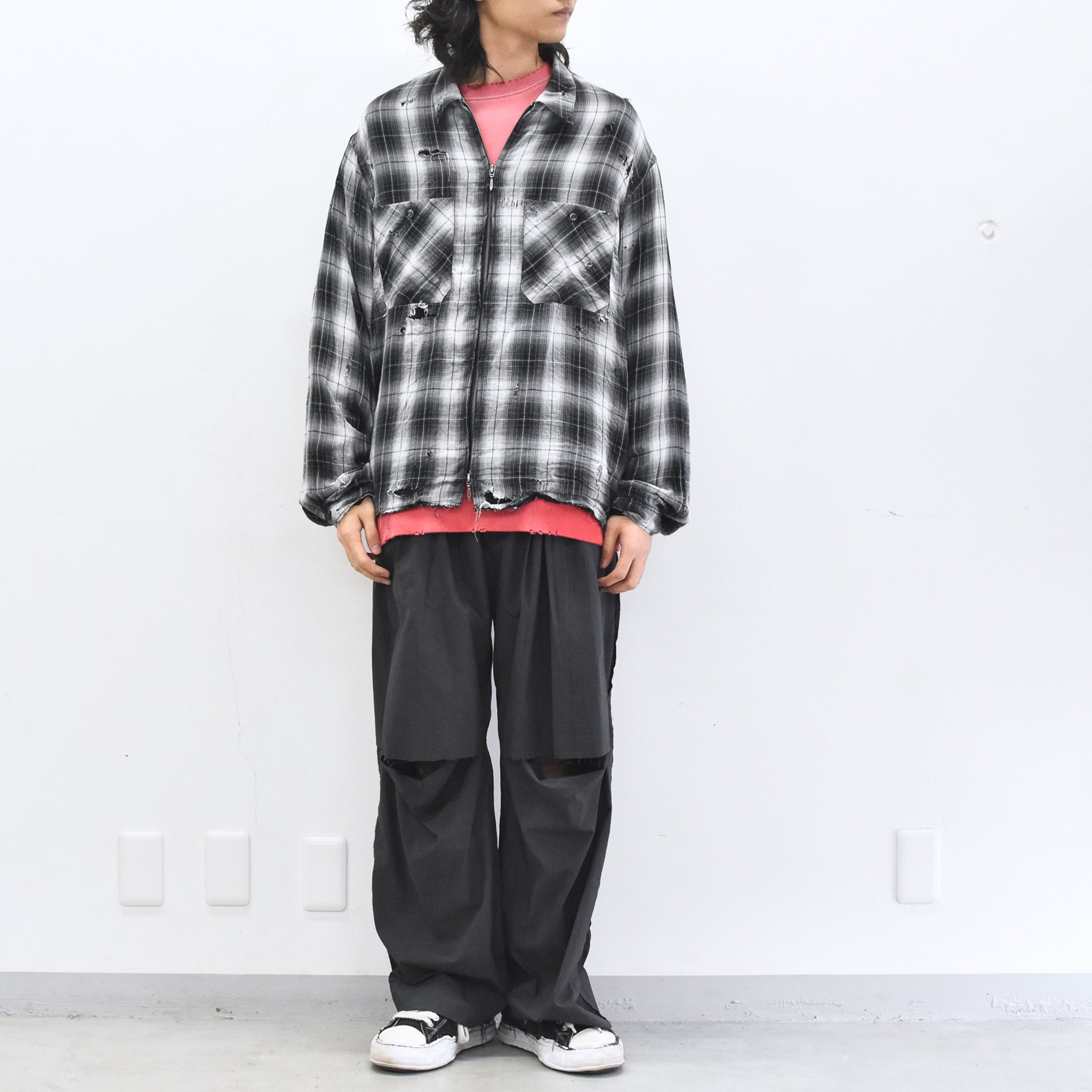 THE JEAN PIERRE / Grunge Destroy Kurt Shirt - BLACK