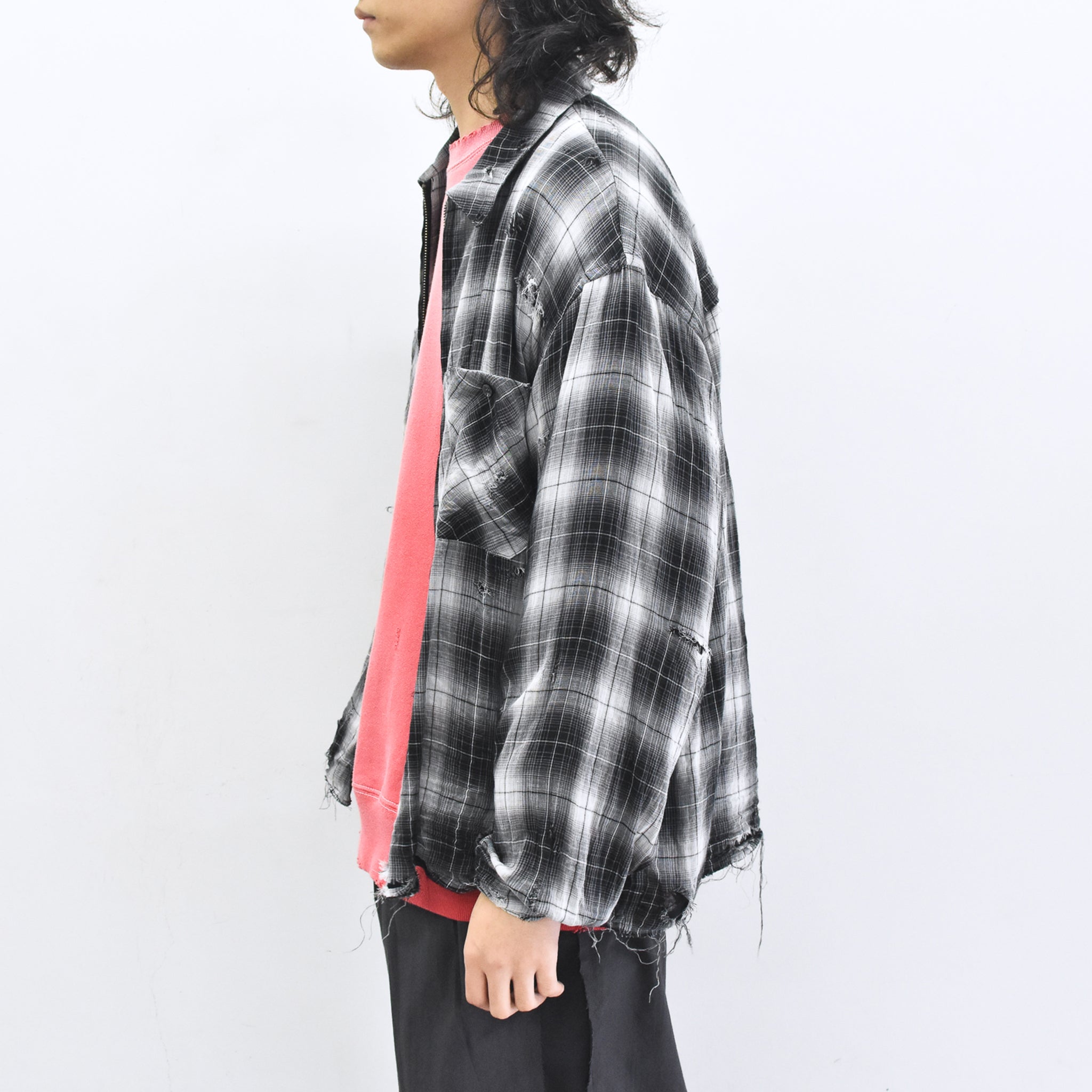THE JEAN PIERRE / Grunge Destroy Kurt Shirt - BLACK