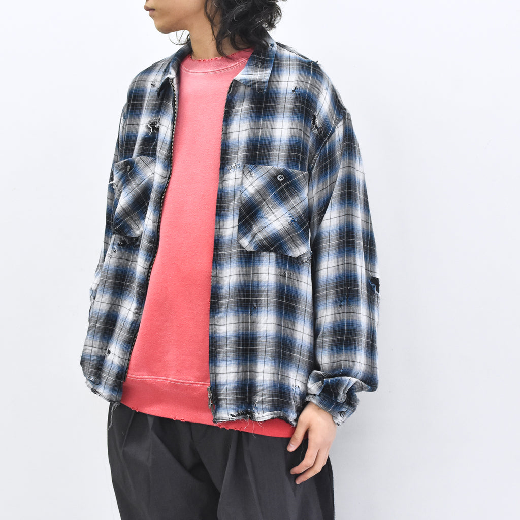 THE JEAN PIERRE / Grunge Destroy Kurt Shirt - BLUE