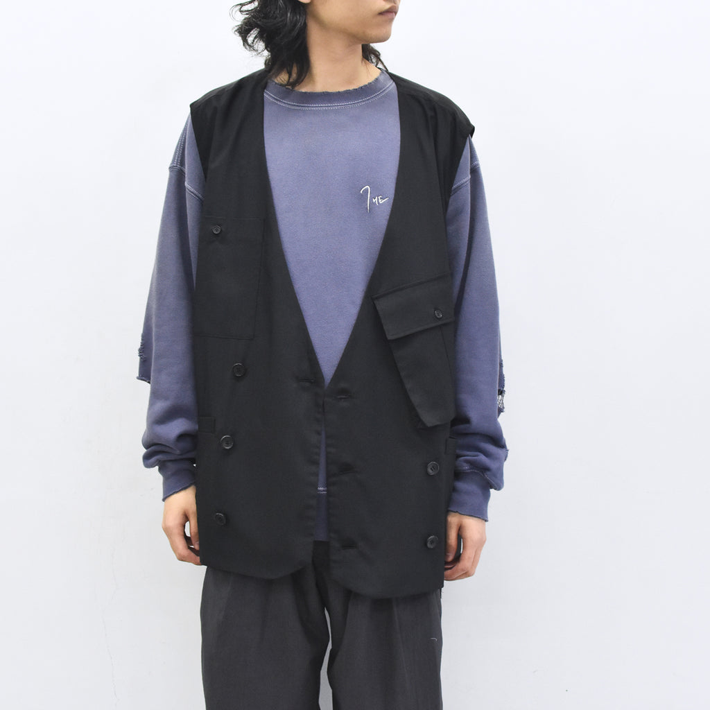 THE JEAN PIERRE / French Army Cargo Jilet - BLACK