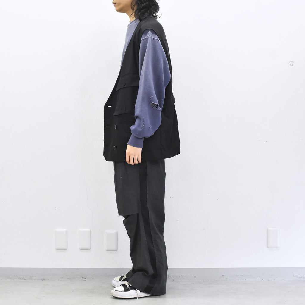 THE JEAN PIERRE / French Army Cargo Jilet - BLACK