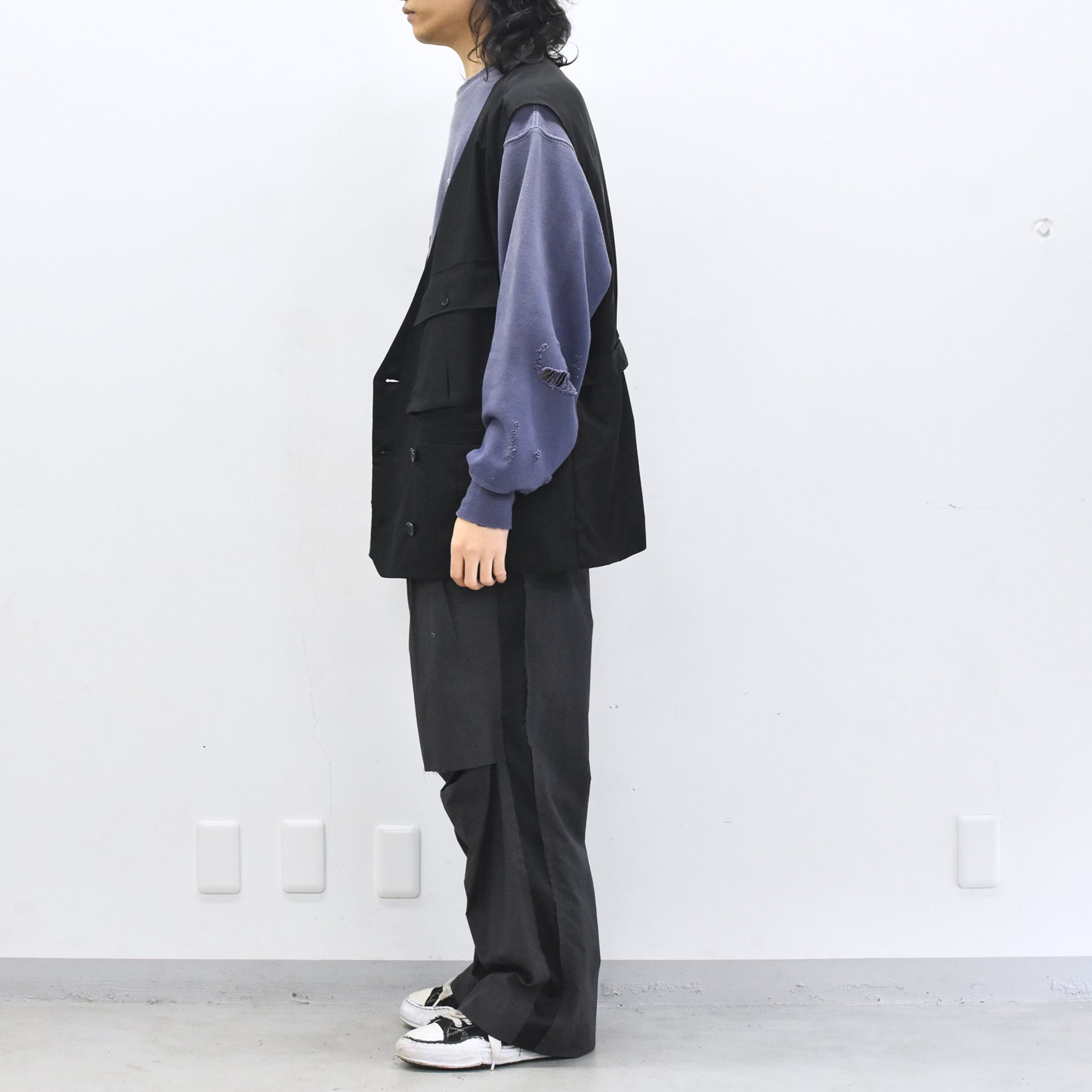 THE JEAN PIERRE / French Army Cargo Jilet - BLACK