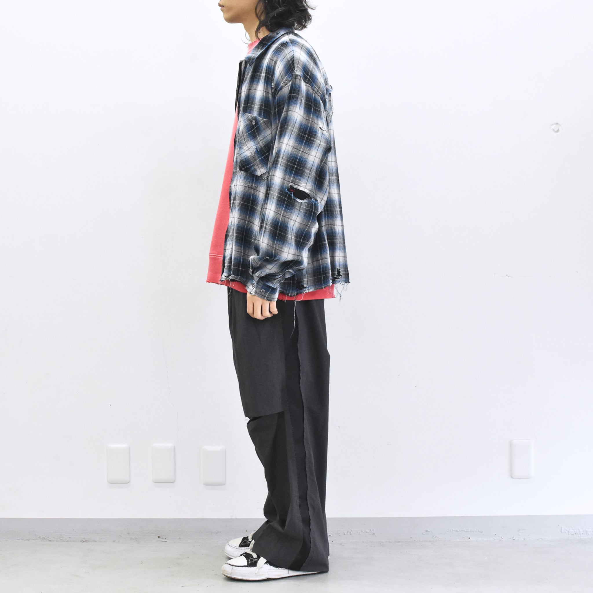THE JEAN PIERRE / Grunge Destroy Kurt Shirt - BLUE