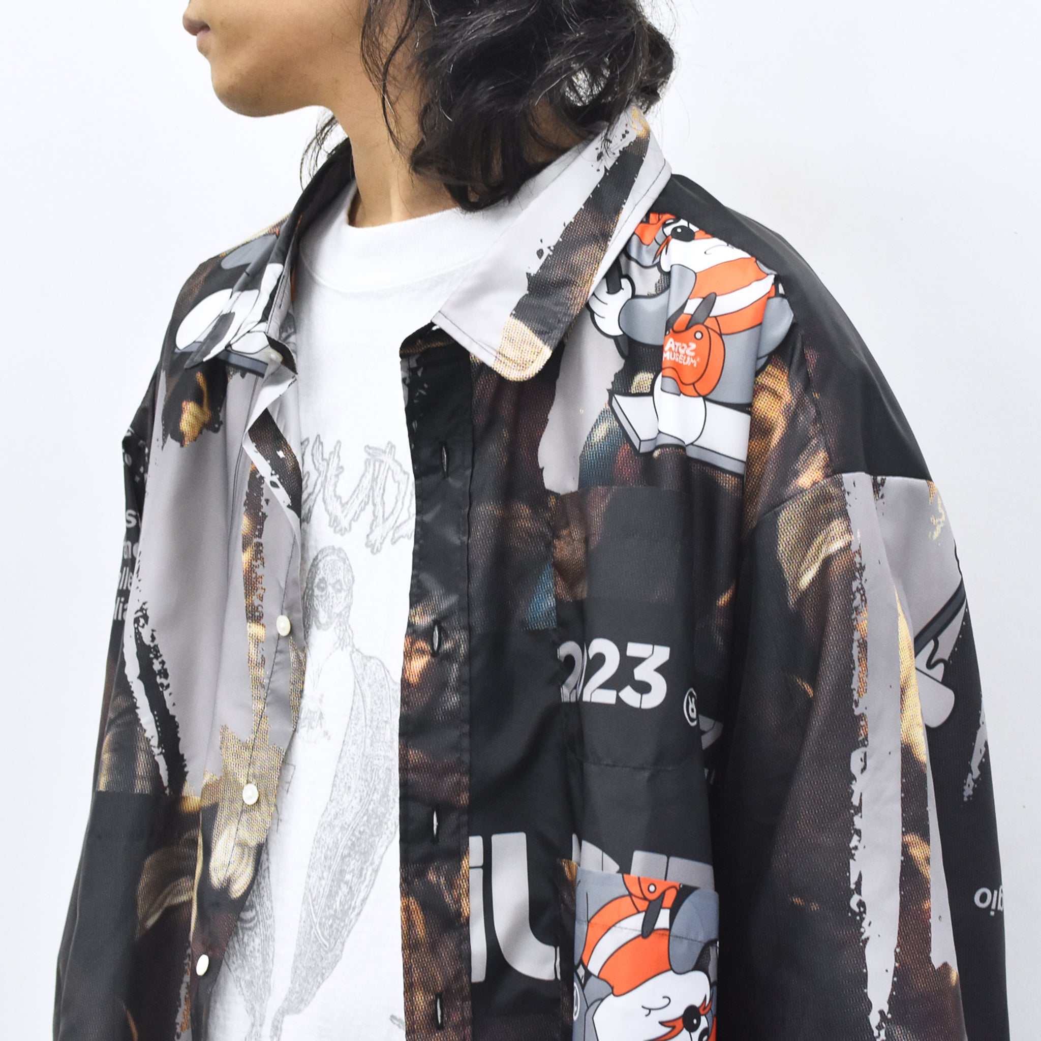 BODYSONG. / FAMOUS PAINTING SHIRTS/ATOZ - BLACK