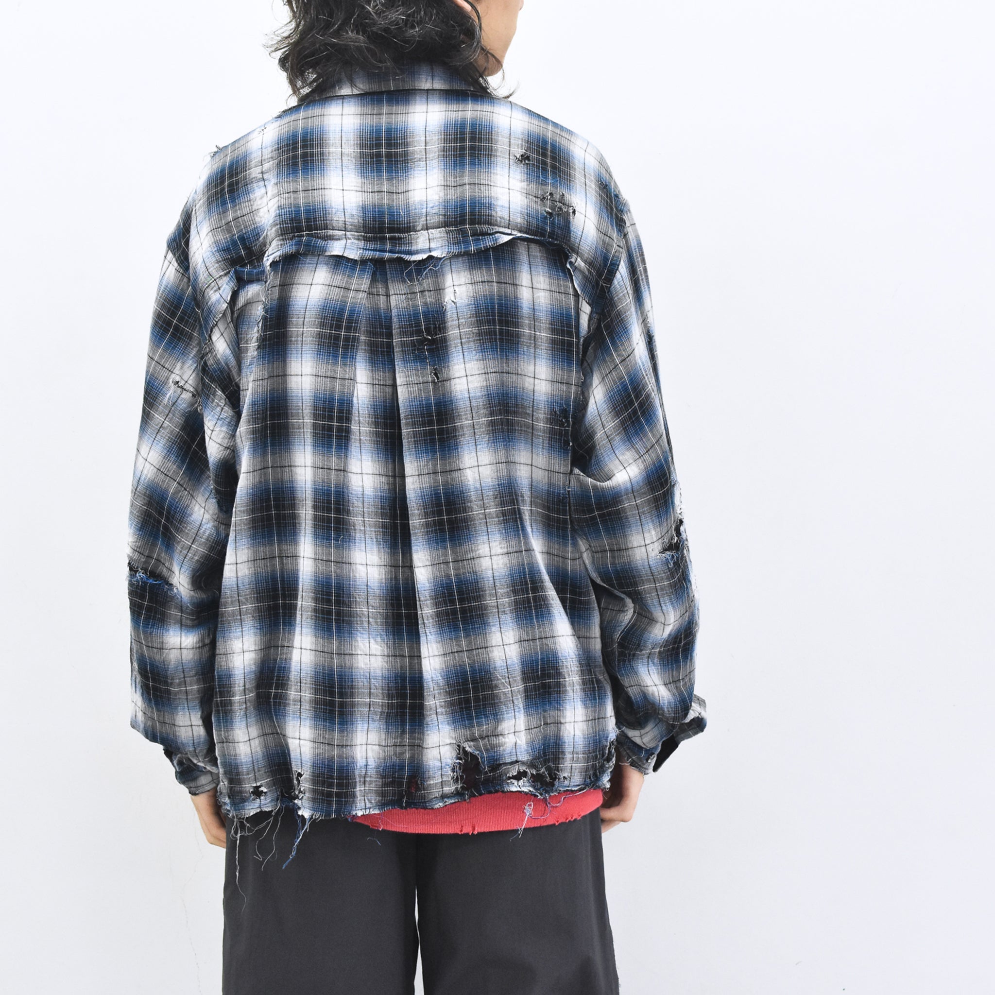 THE JEAN PIERRE / Grunge Destroy Kurt Shirt - BLUE