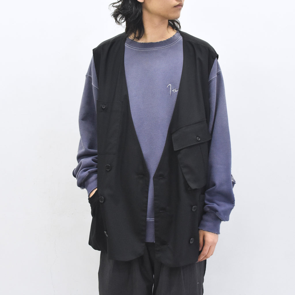 THE JEAN PIERRE / French Army Cargo Jilet - BLACK