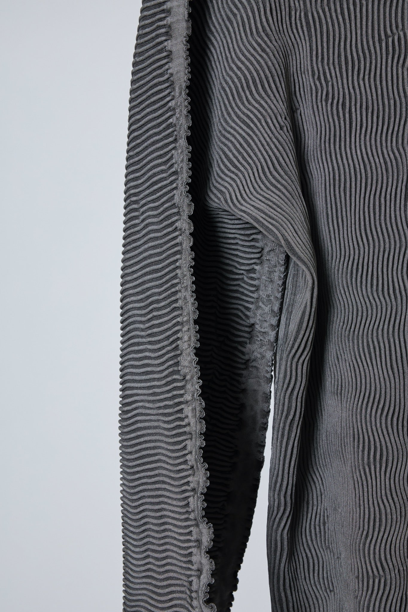 BODYSONG. / 先行予約 SEAMLESS ASYMMETRICAL KNIT F25 / RIB - GREY