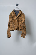 BODYSONG. / ROUND SILHOUETTE SHORT JK DYE BLEACH - BROWN