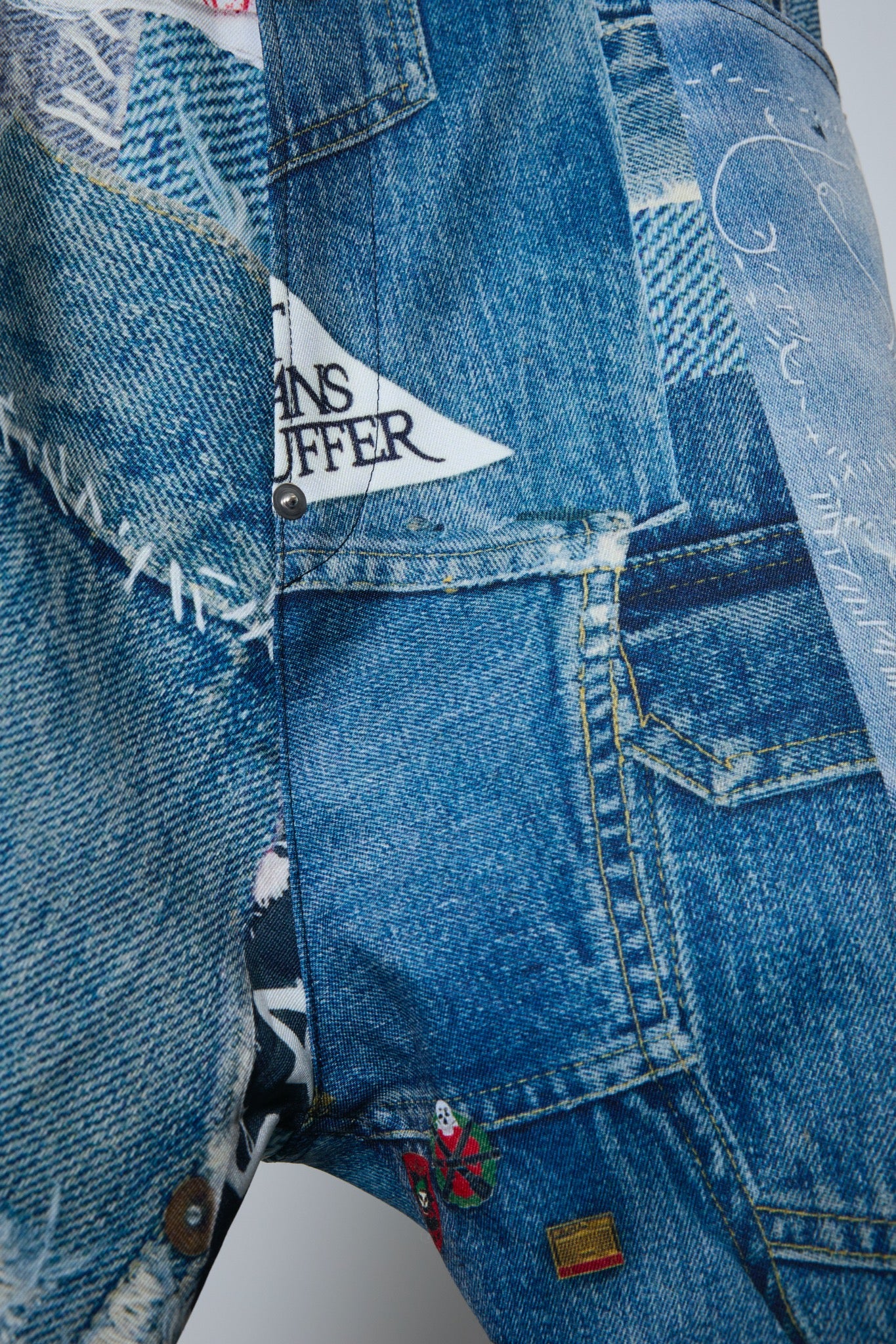 BODYSONG. / 先行予約 3D CUT TROUSERS TROMPE L'OEIL JUV - BLUE