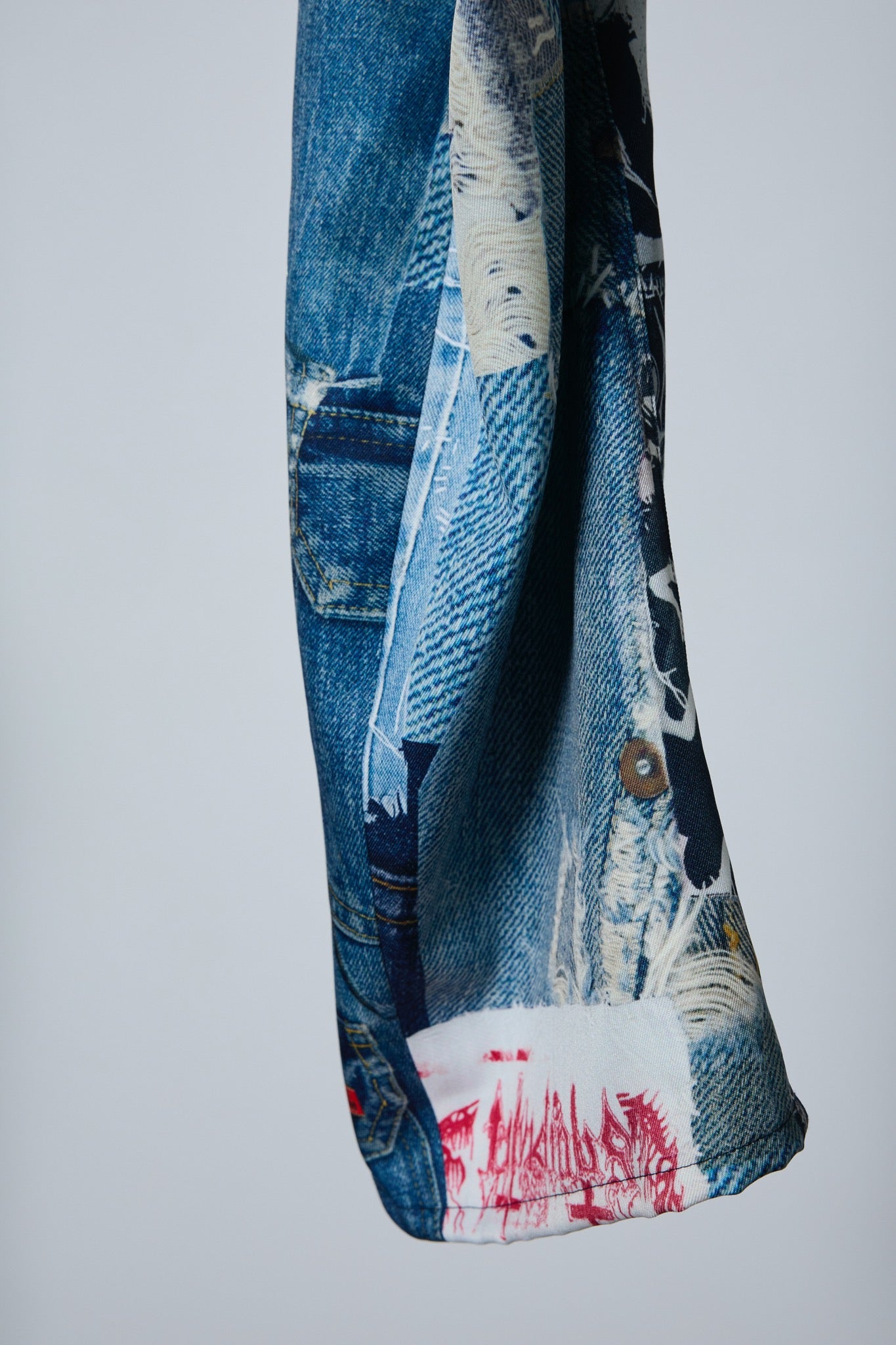 BODYSONG. / 先行予約 3D CUT TROUSERS TROMPE L'OEIL JUV - BLUE