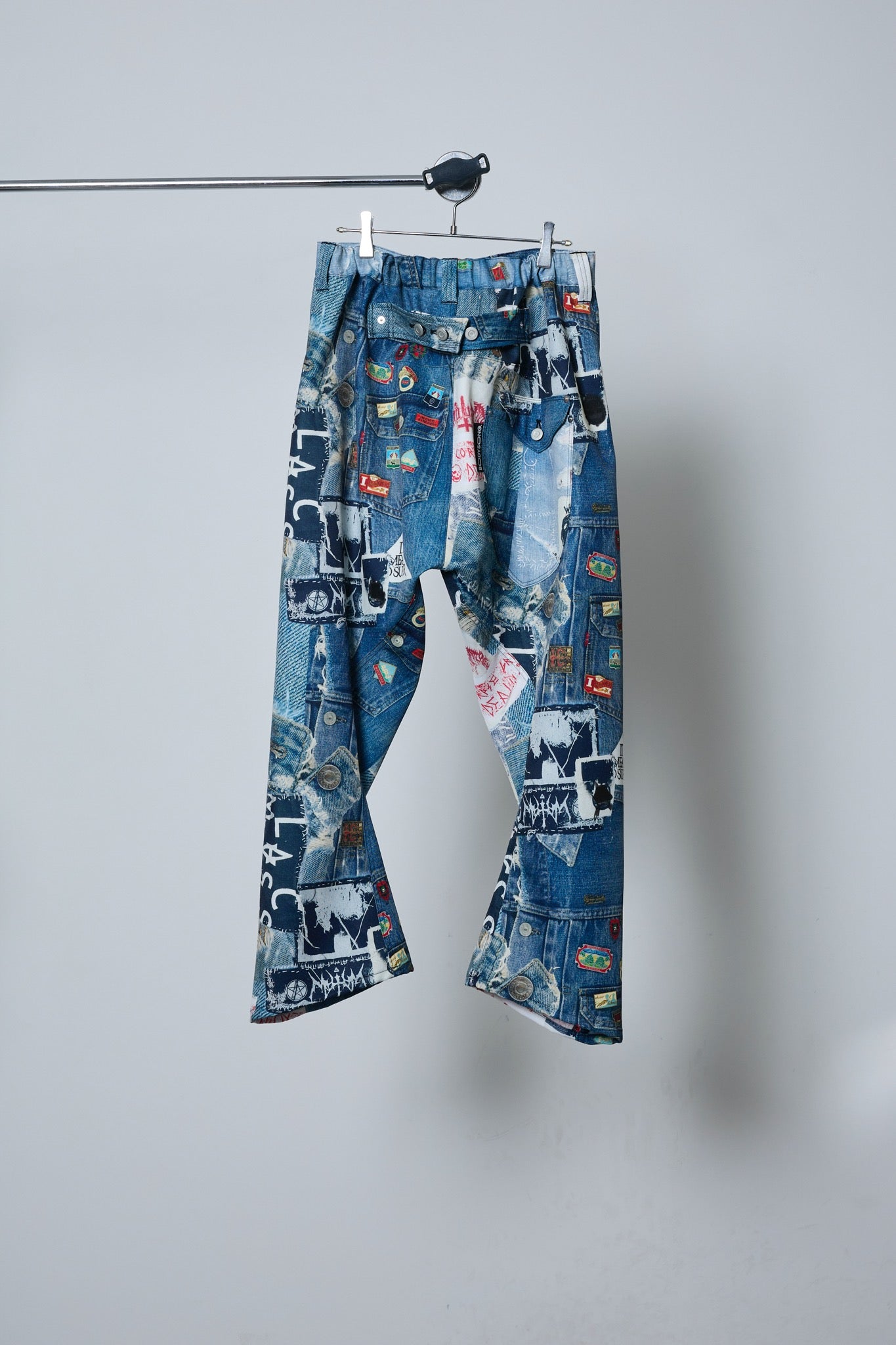 BODYSONG. / 先行予約 3D CUT TROUSERS TROMPE L'OEIL JUV - BLUE