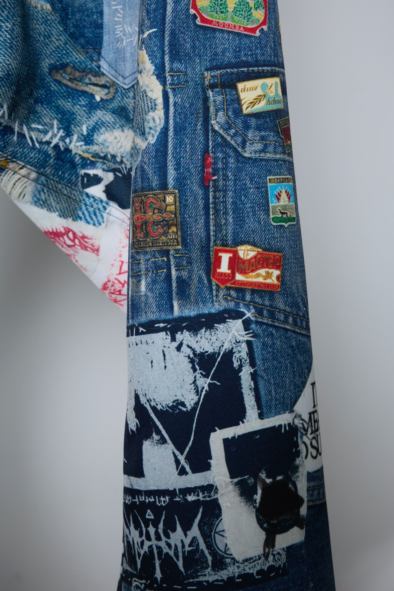 BODYSONG. / 先行予約 3D CUT TROUSERS TROMPE L'OEIL JUV - BLUE