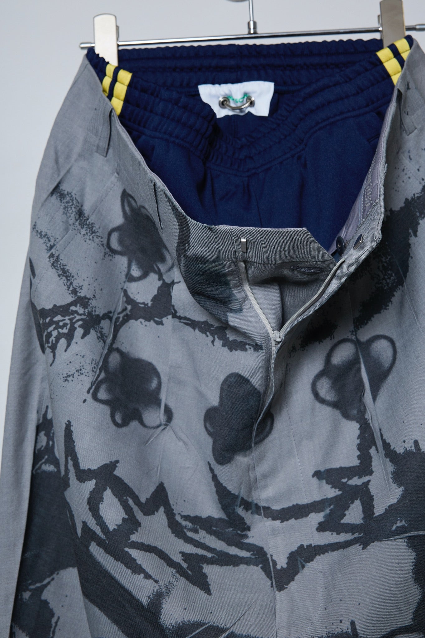 BODYSONG. / 先行予約 1001 SONGS OF EBAY LAYERED SLACKS - GREY