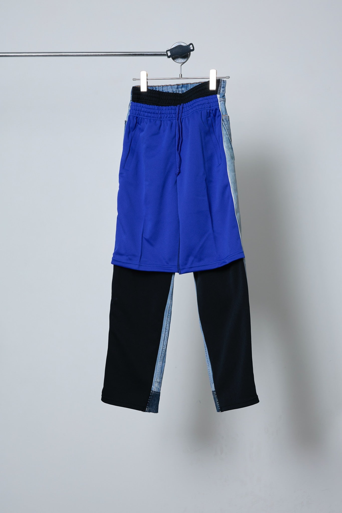 BODYSONG. / 先行予約 REF COATED VDENIM B + LAYERED JERSEY - BLUE
