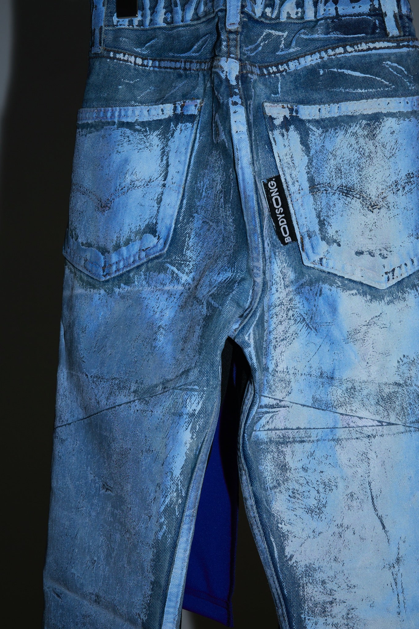 BODYSONG. / 先行予約 REF COATED VDENIM B + LAYERED JERSEY - BLUE