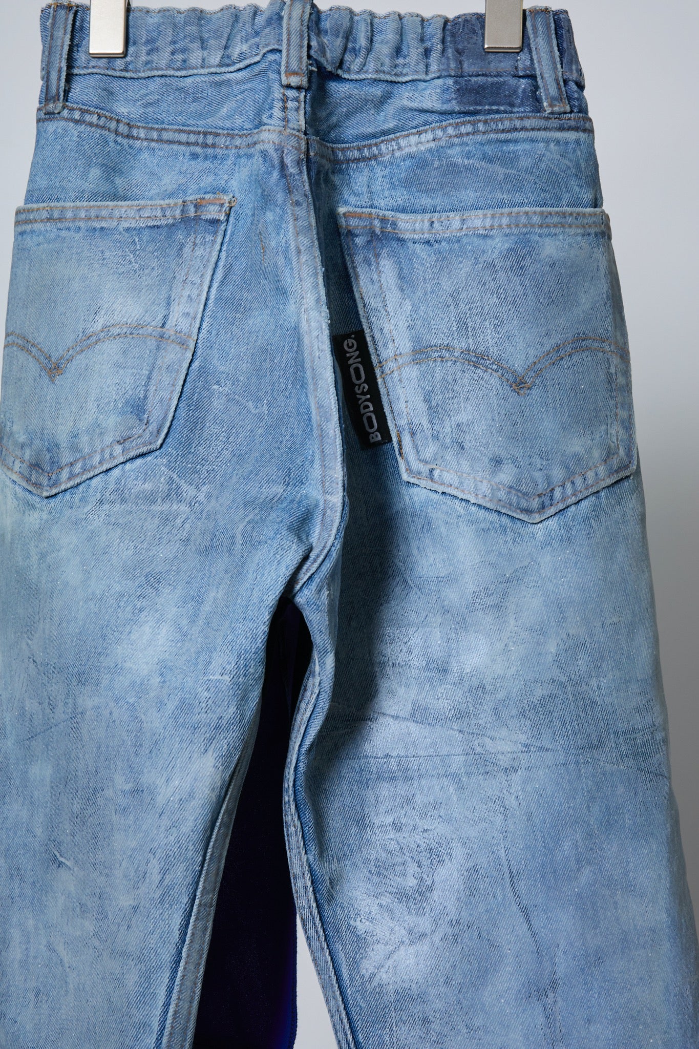 BODYSONG. / 先行予約 REF COATED VDENIM B + LAYERED JERSEY - BLUE