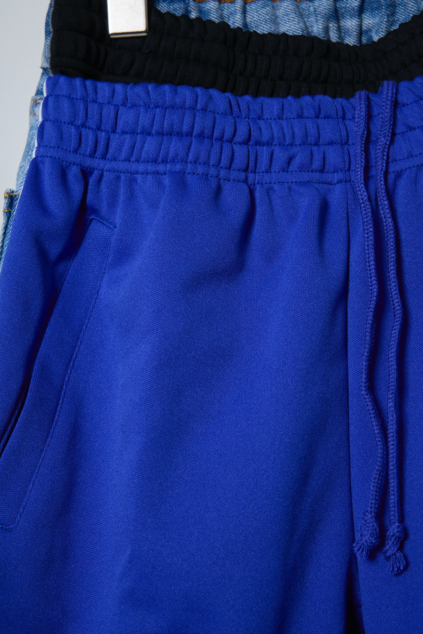 BODYSONG. / 先行予約 REF COATED VDENIM B + LAYERED JERSEY - BLUE