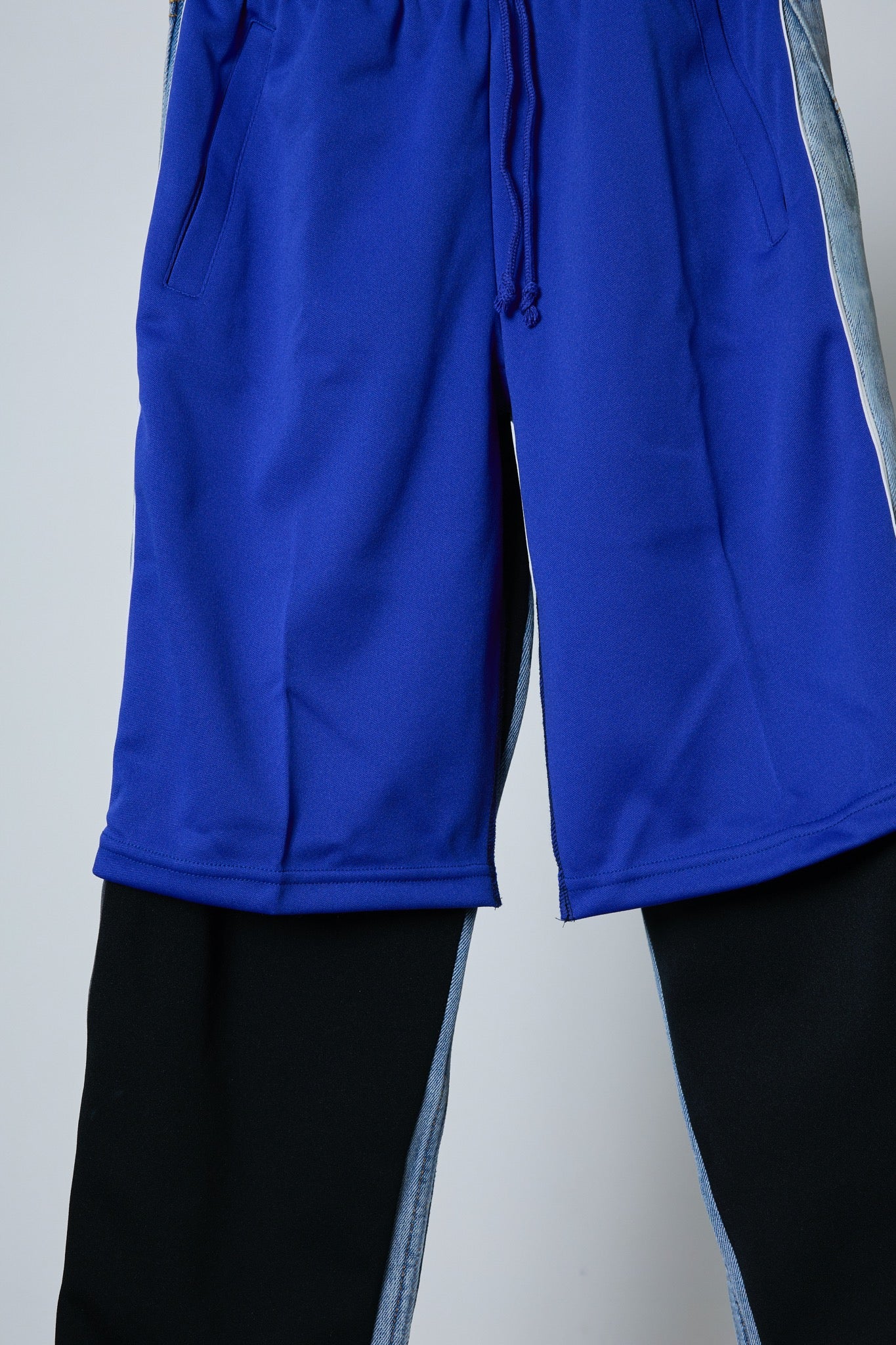 BODYSONG. / 先行予約 REF COATED VDENIM B + LAYERED JERSEY - BLUE