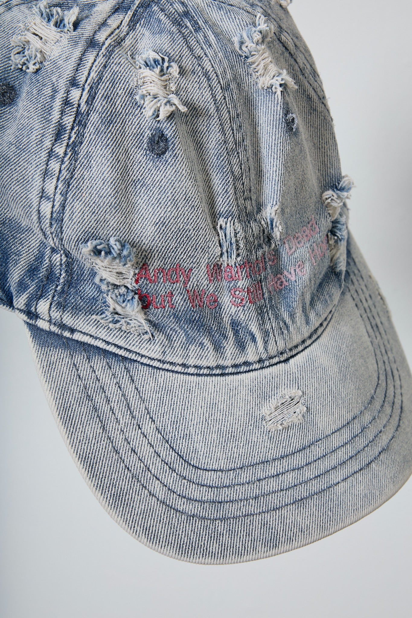 BODYSONG. / 先行予約 DAMAGED DENIM CAP THEME - BLUE