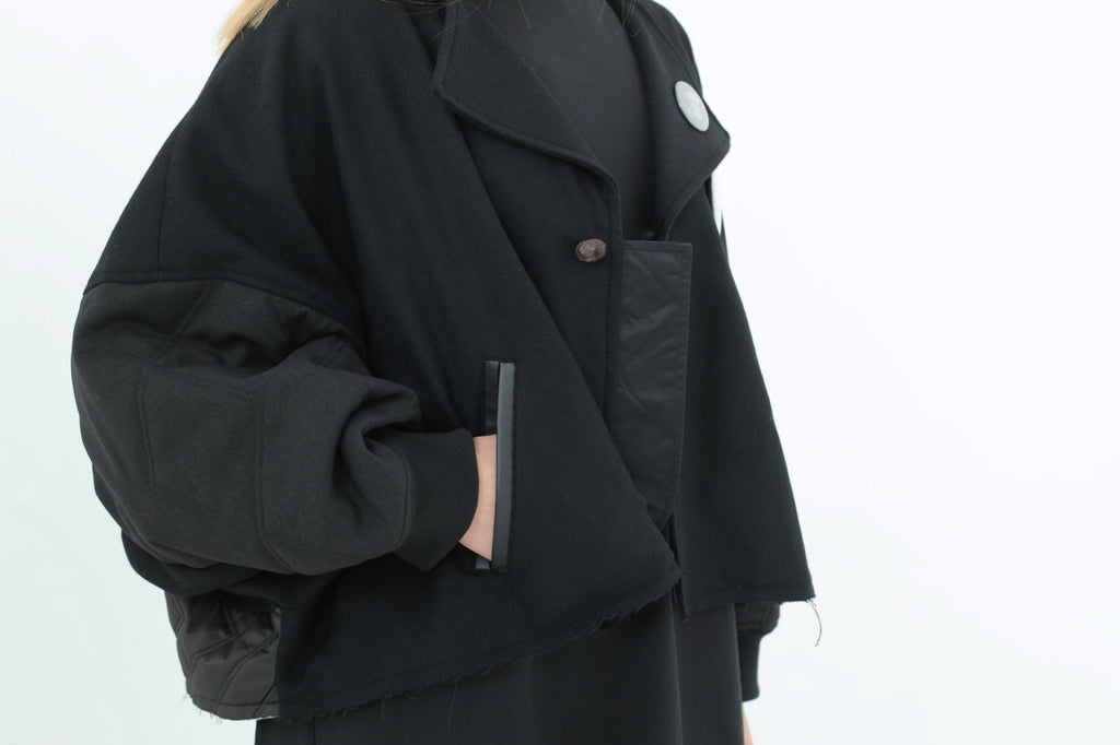 先行予約 BEDSIDEDRAMA / Dreamin' Mix Poncho Short Coat