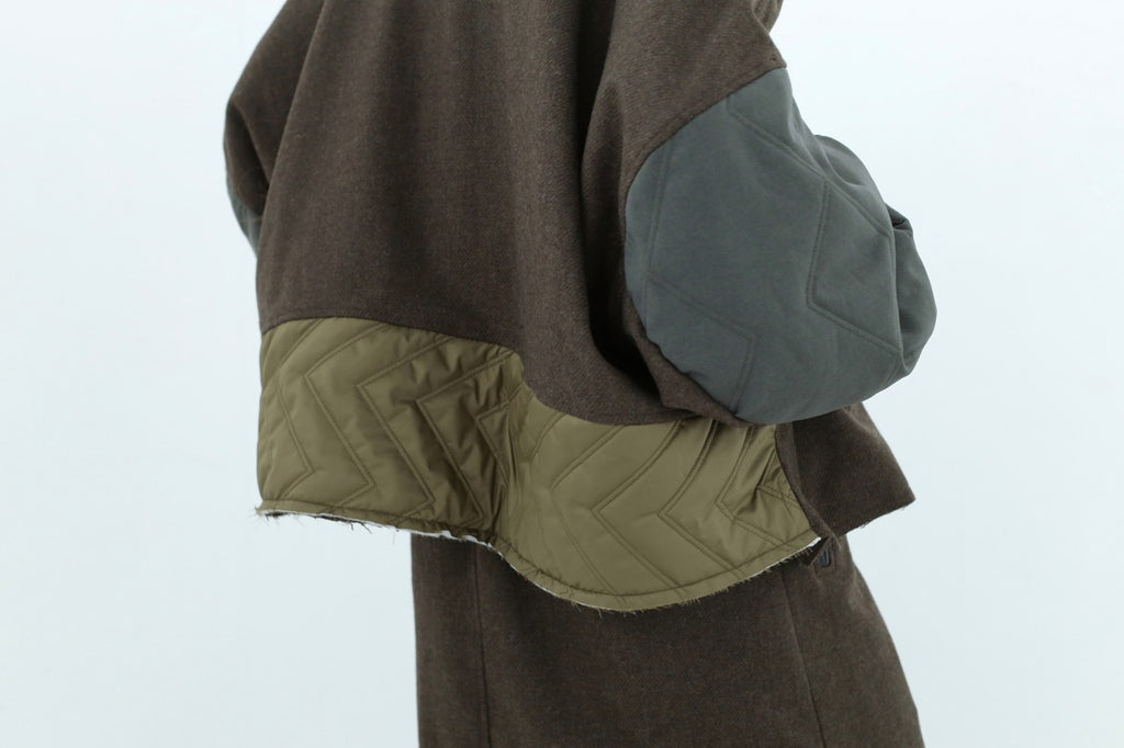 先行予約 BEDSIDEDRAMA / Dreamin' Mix Poncho Short Coat