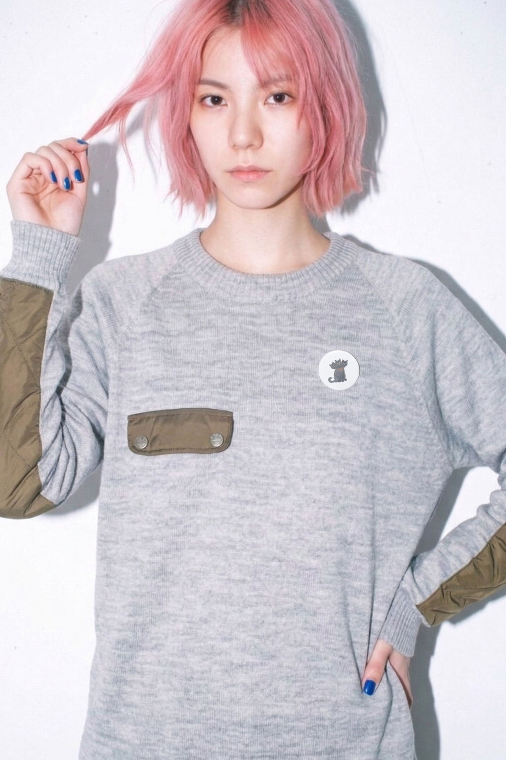 先行予約 BEDSIDEDRAMA / Quilt Patch Pulover