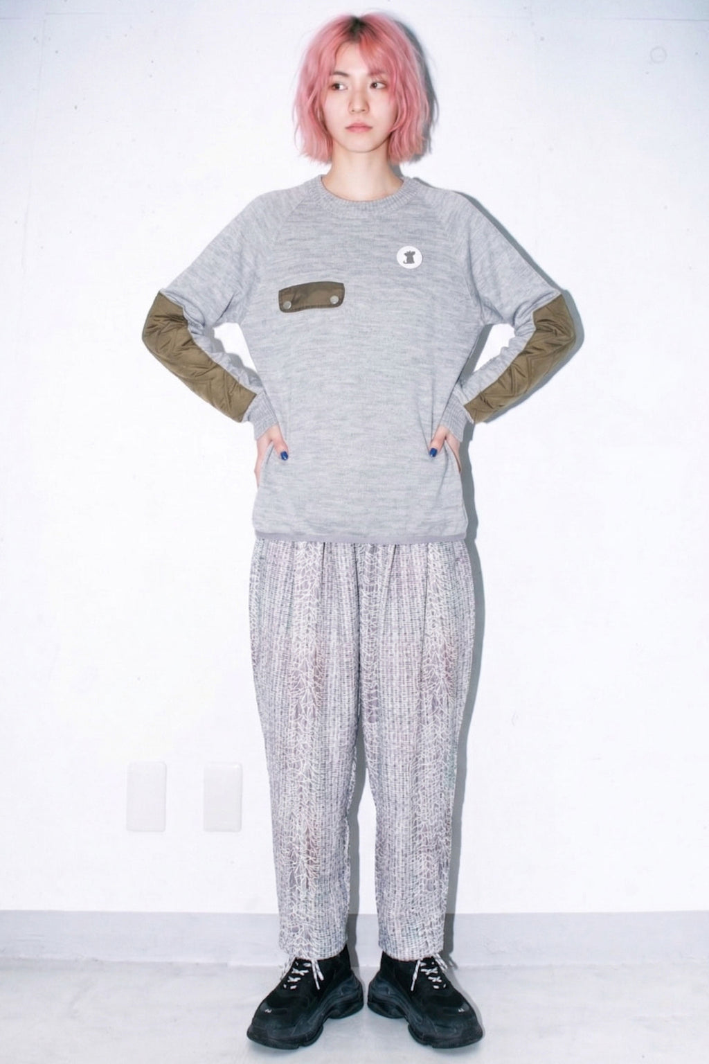 先行予約 BEDSIDEDRAMA / Quilt Patch Pulover