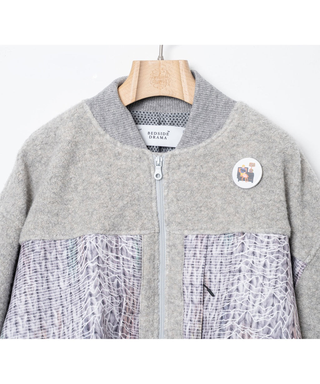 先行予約 BEDSIDEDRAMA / Outdoor Big Pocket Mix Blouson