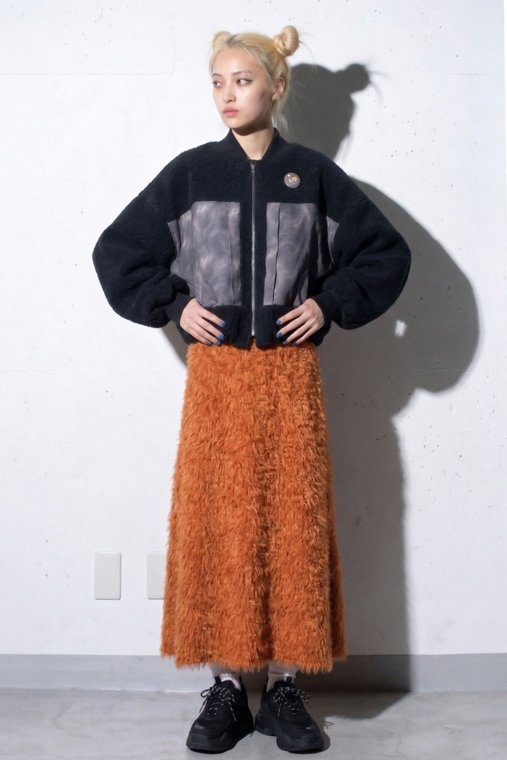 先行予約 BEDSIDEDRAMA / Outdoor Big Pocket Mix Blouson