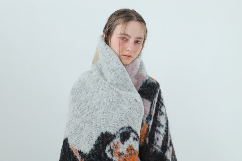 先行予約 BEDSIDEDRAMA / Dim Dream Knit Throw