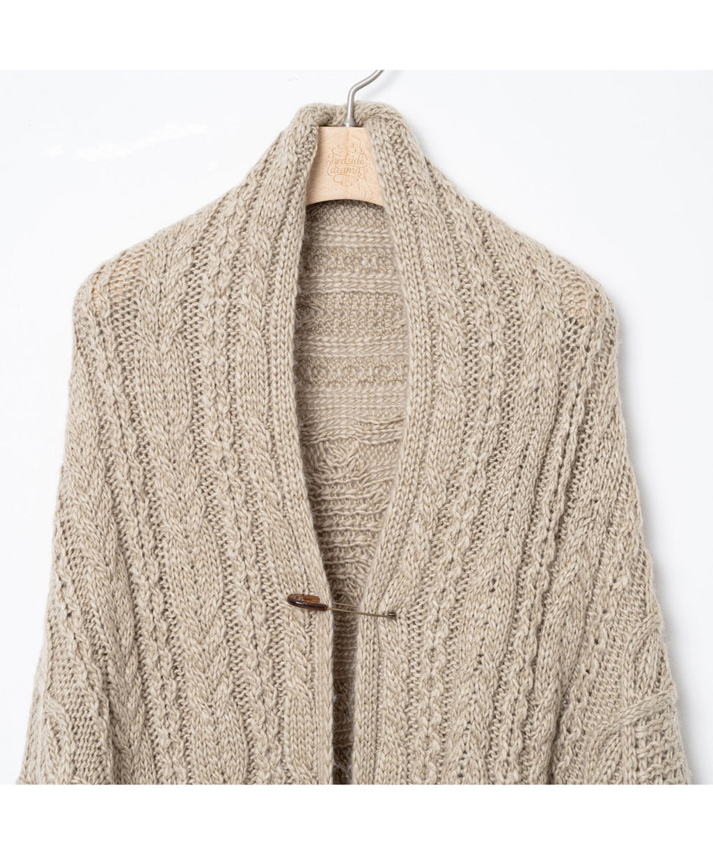 先行予約 BEDSIDEDRAMA / Knit Throw Coadigan