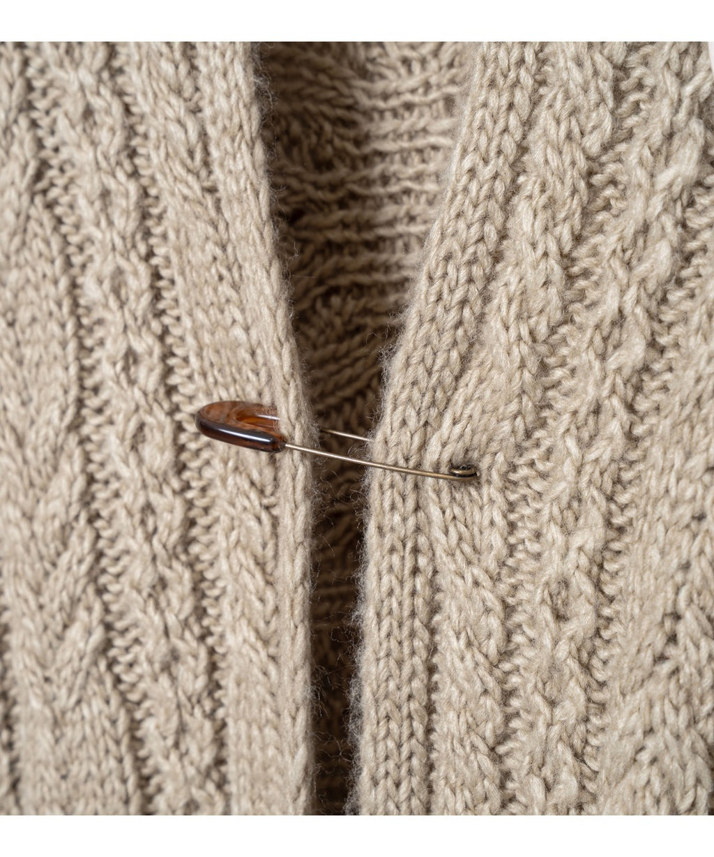 先行予約 BEDSIDEDRAMA / Knit Throw Coadigan