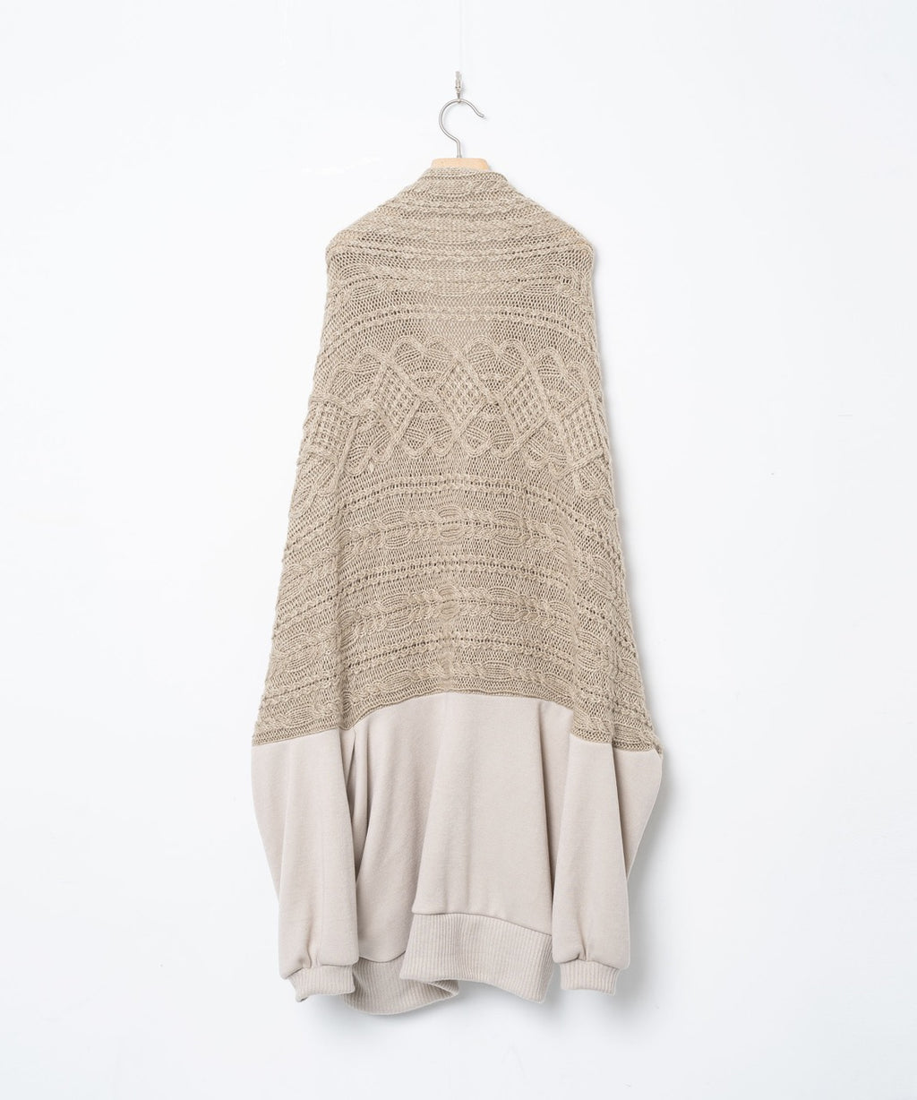 先行予約 BEDSIDEDRAMA / Knit Throw Coadigan