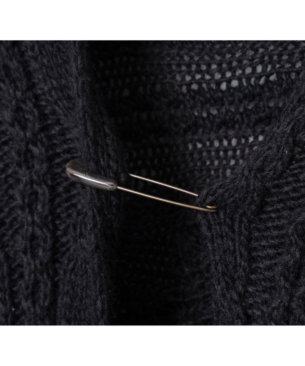 先行予約 BEDSIDEDRAMA / Knit Throw Coadigan