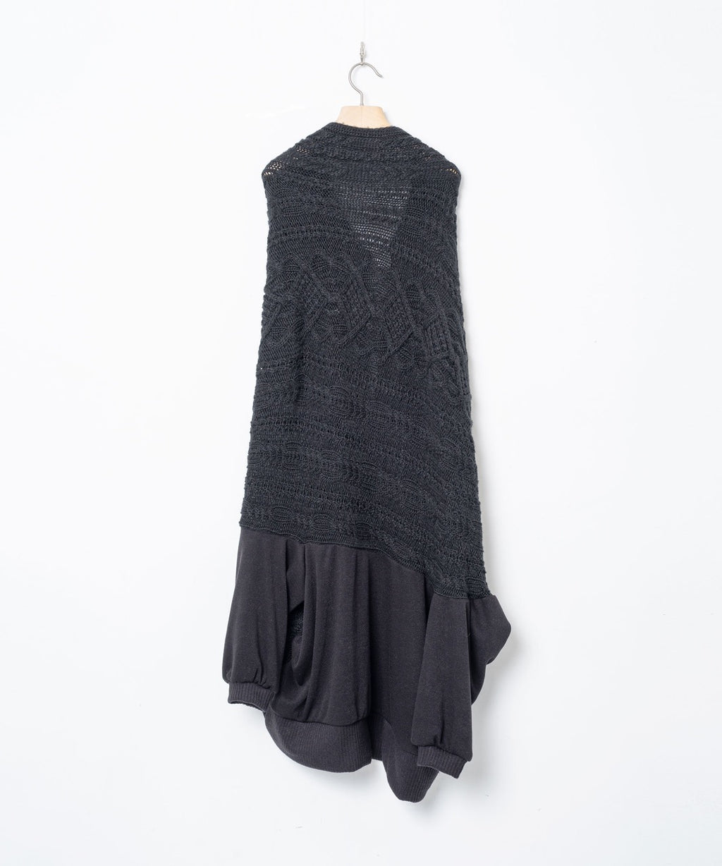 先行予約 BEDSIDEDRAMA / Knit Throw Coadigan