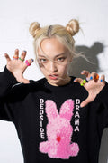 先行予約 BEDSIDEDRAMA / Pink Rabbit Wide Knit Sweater