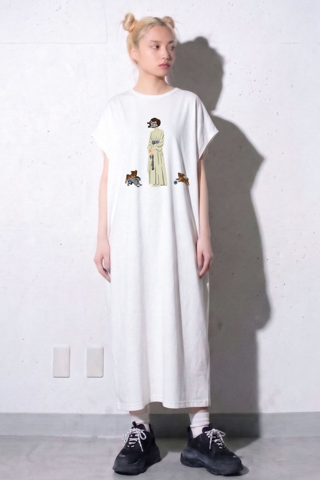 先行予約 BEDSIDEDRAMA / DOG SAVE THE QUEEN Dress Tee