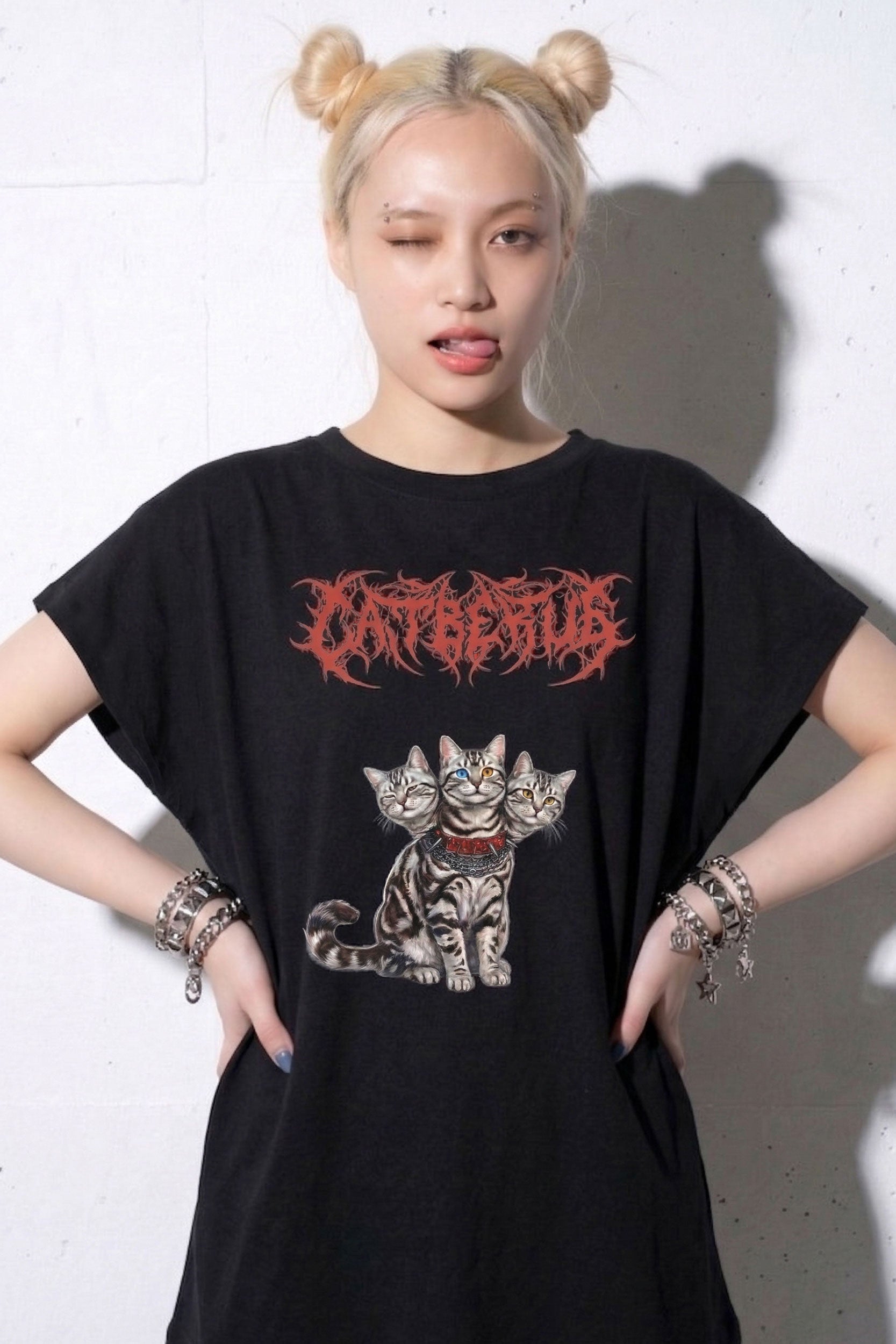 先行予約 BEDSIDEDRAMA / CATBERUS Dress Tee