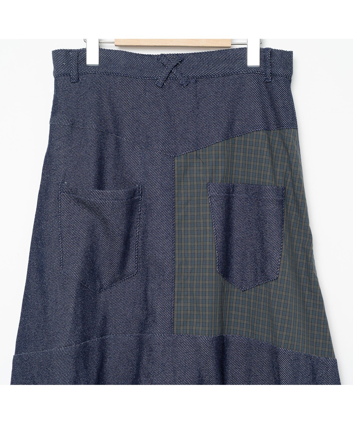 BEDSIDEDRAMA / Mix Tex Relax Jeans - INDIGO