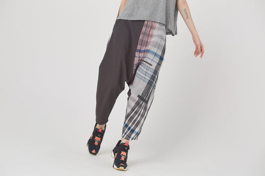 BEDSIDEDRAMA / Mix Tex Relax Jeans - GRAY